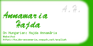 annamaria hajda business card