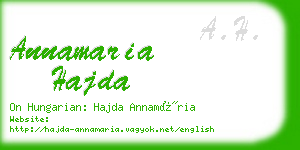 annamaria hajda business card